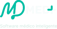 Logo branca MD Med+